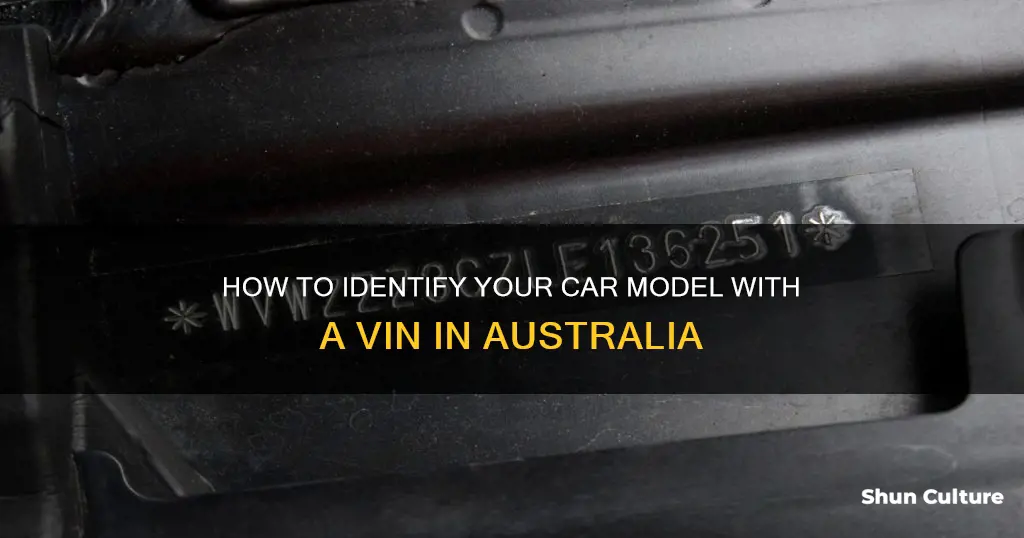 what model is my car by vin australia