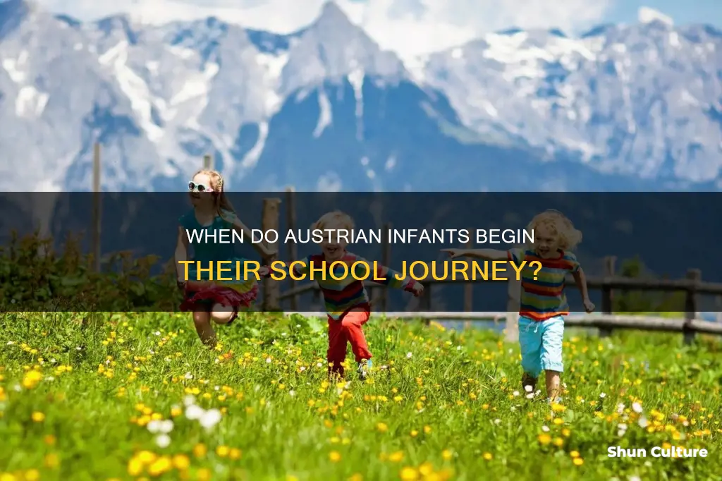 what month do infants start school in austria