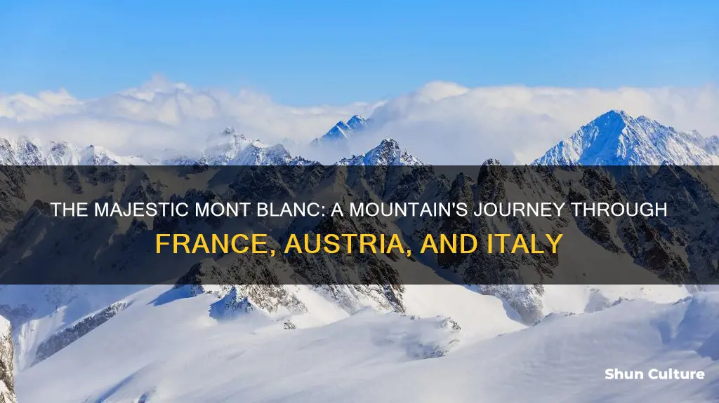 what mountain runs through france austria and italy