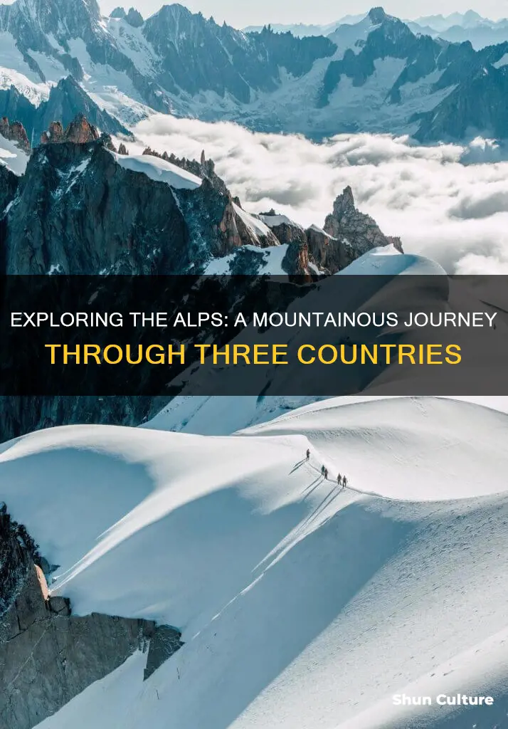 what mountain runs through france austria and italy