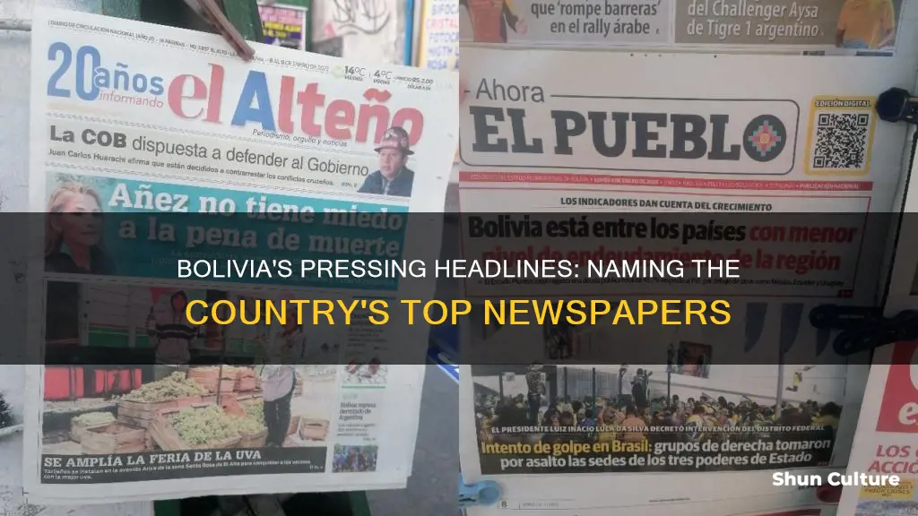 what name bolivia newspaper