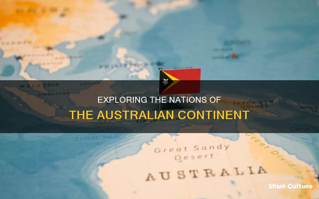 what nations make up the continient of australia