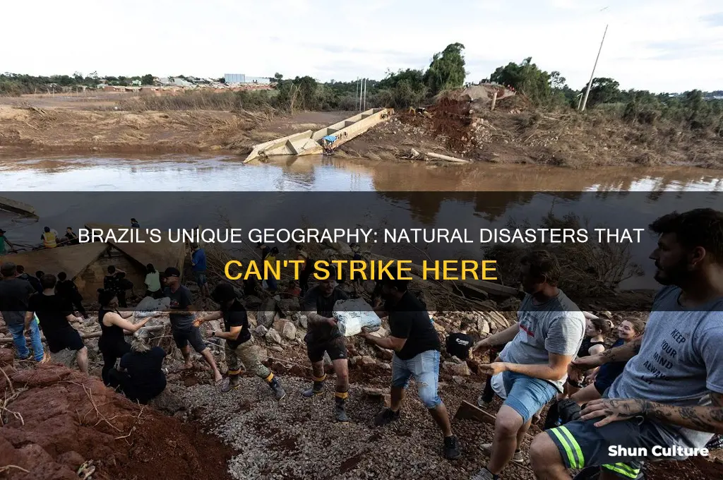 what natural disasters can not hapen in brazil