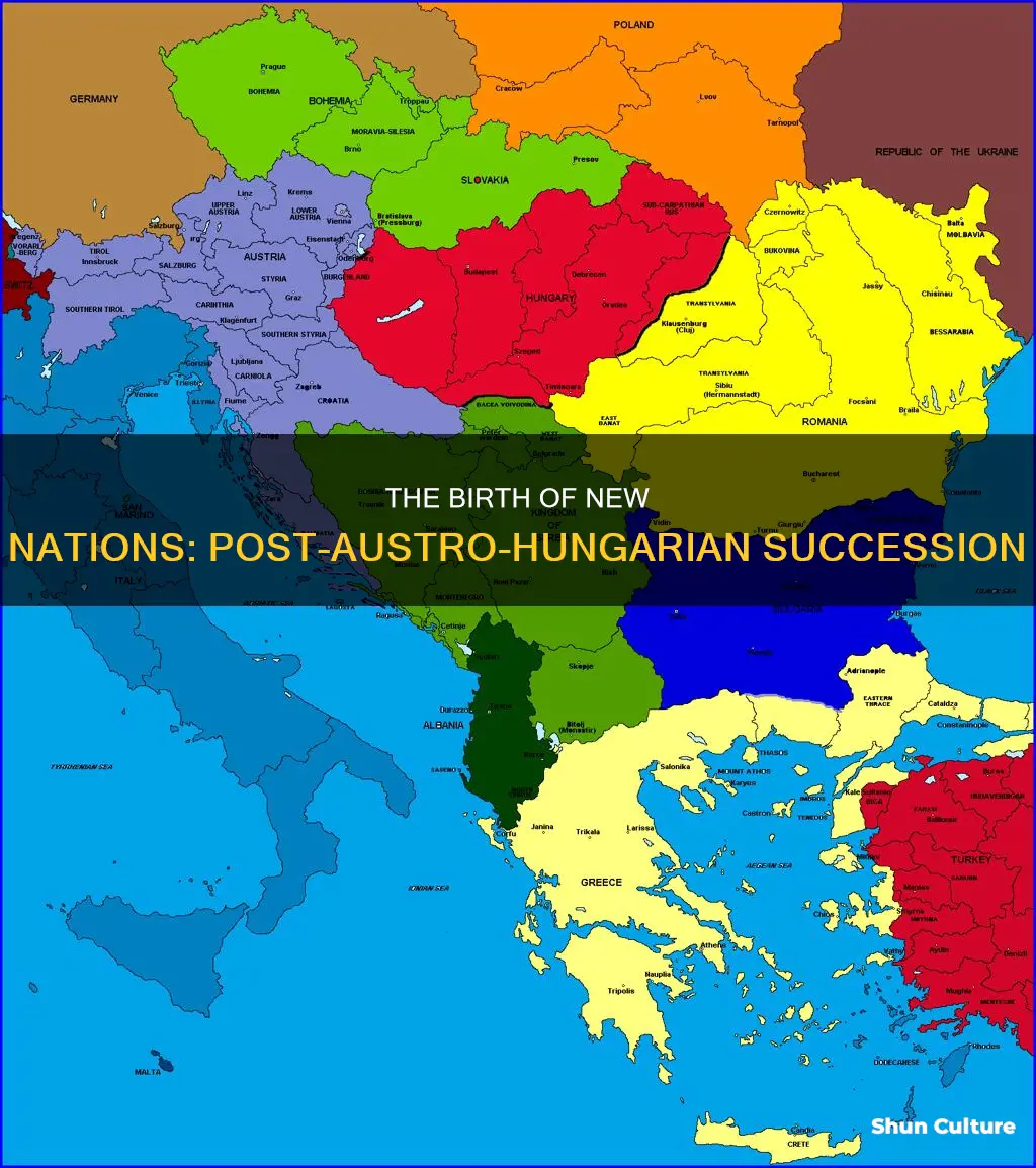 what new countries were formed from austria hungary