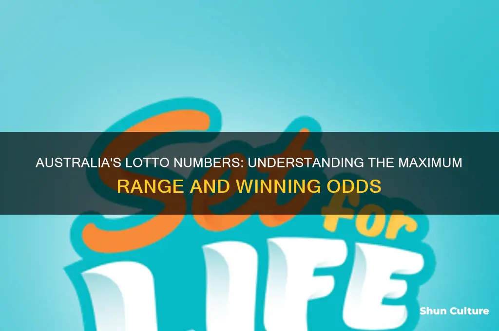 what number does lotto go up to australia
