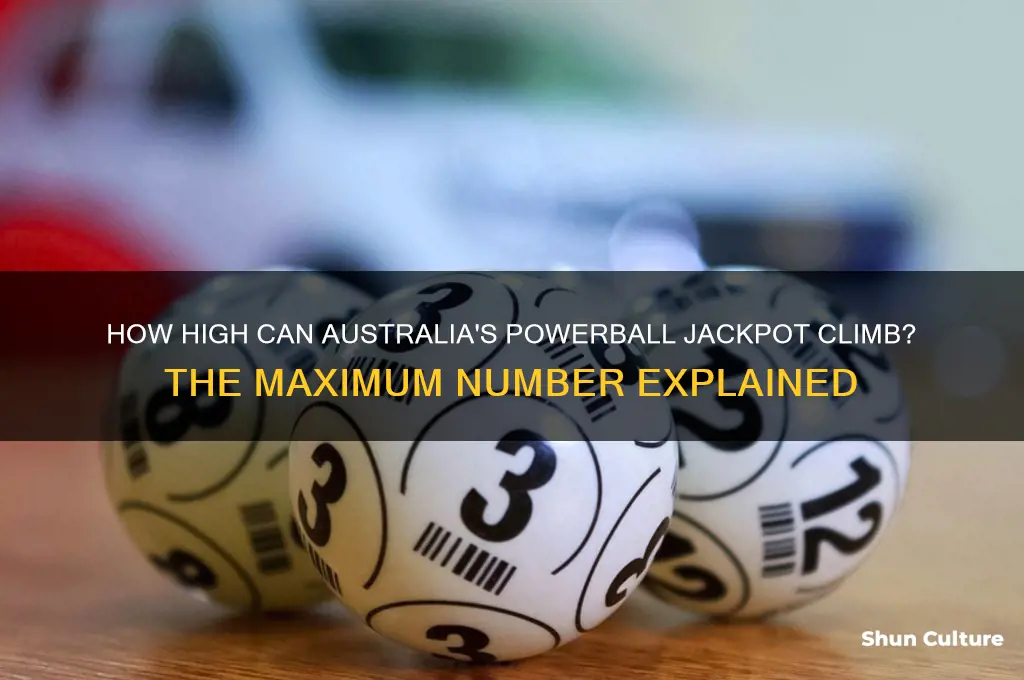 what number does powerball go up to australia