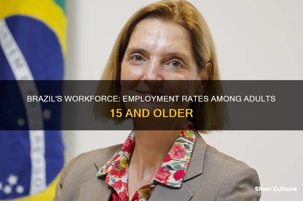 what of people 15 or older are employed in brazil