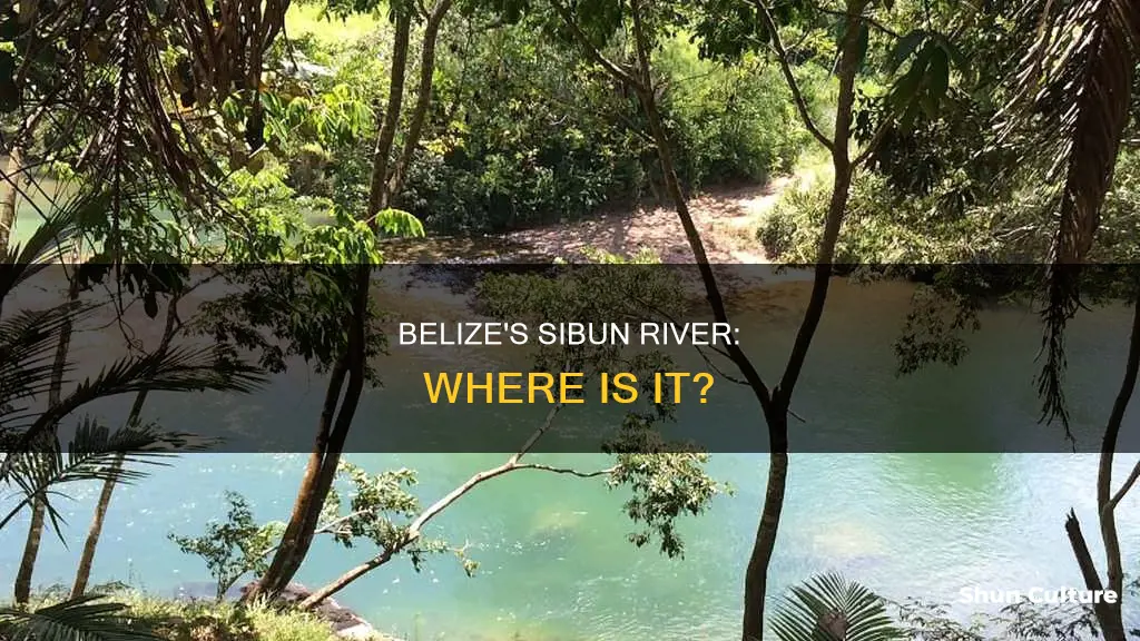 what part of belize is the sibun river
