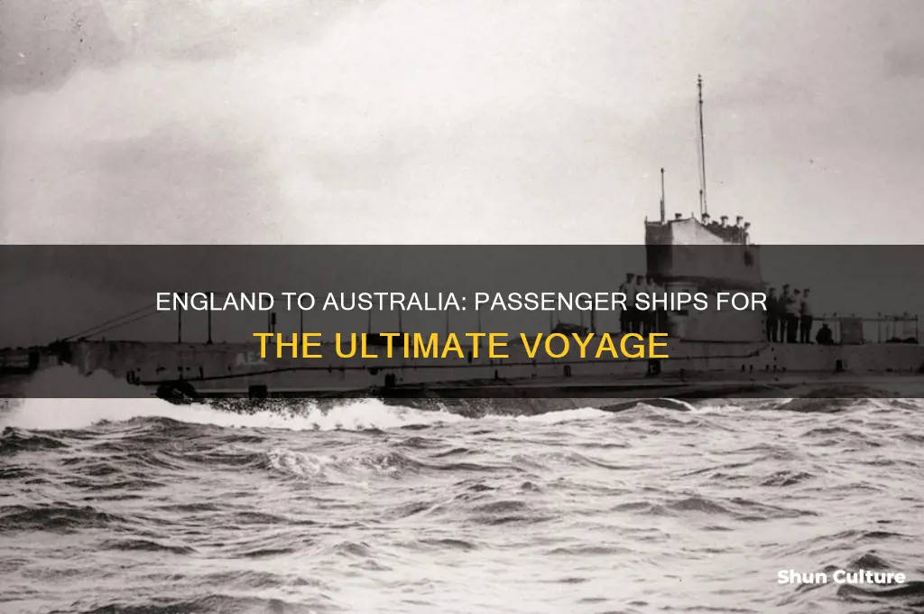 what passenger ships go from england to australia