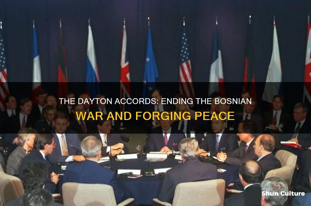 what peace agreement ended the bosnian war