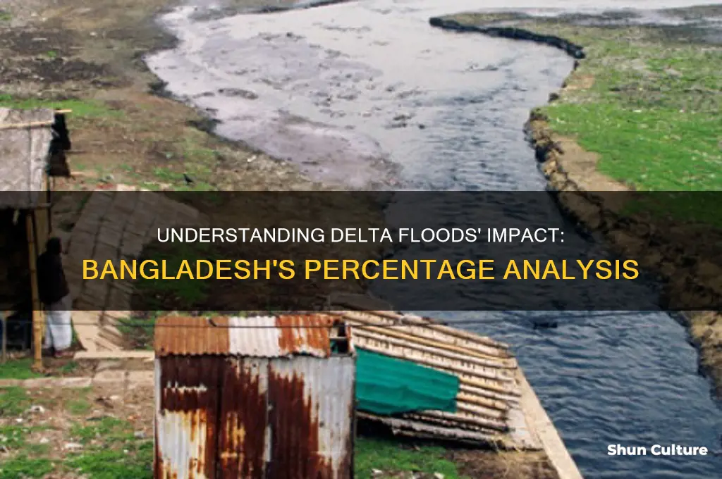 what percent is the delta floos in bangladesh