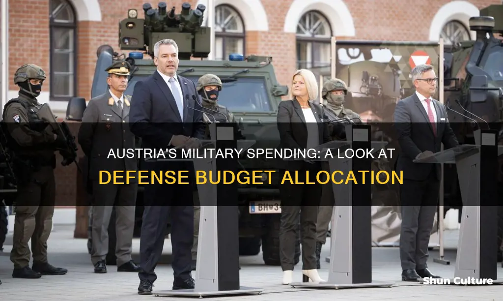 what percent of austrian economy spent on military