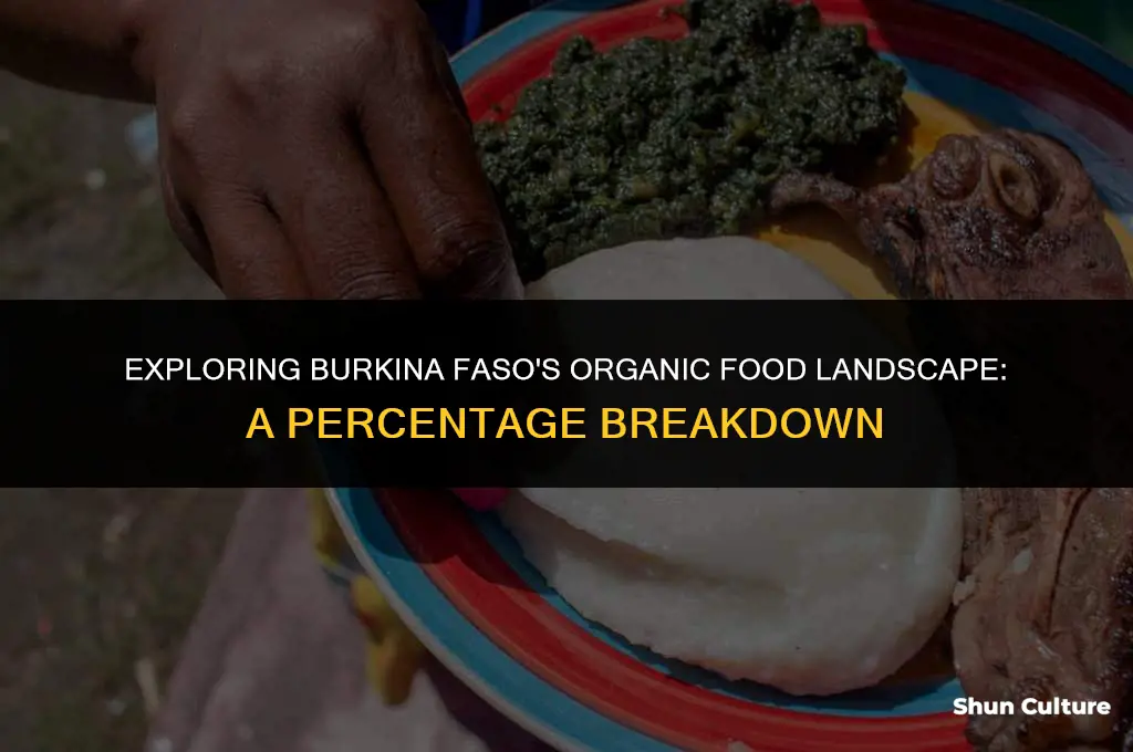 what percent of food is organic in burkina faso