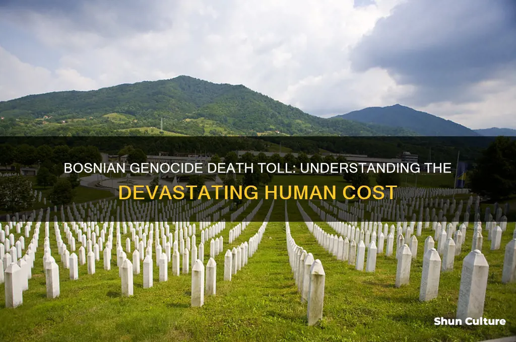 what percent of people died in the bosnian genocide