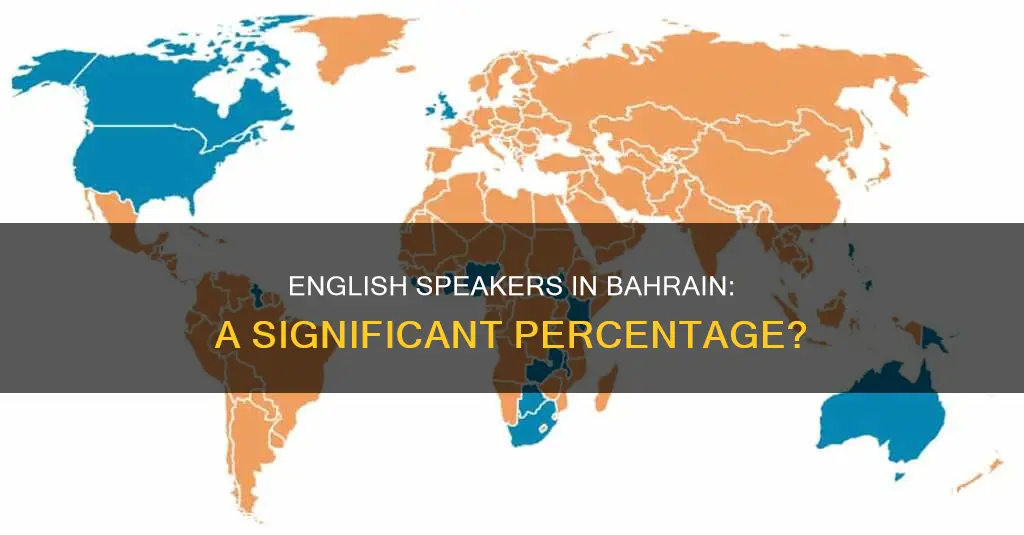 what percent of people in bahrain speak english