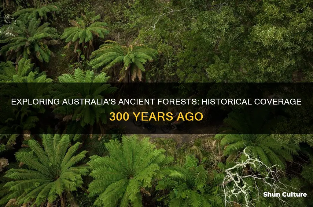 what percentage of australia was forested 300 years ago