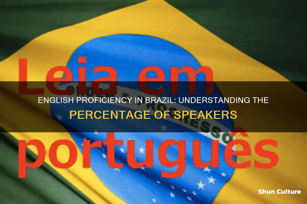 what percentage of brazil speaks english
