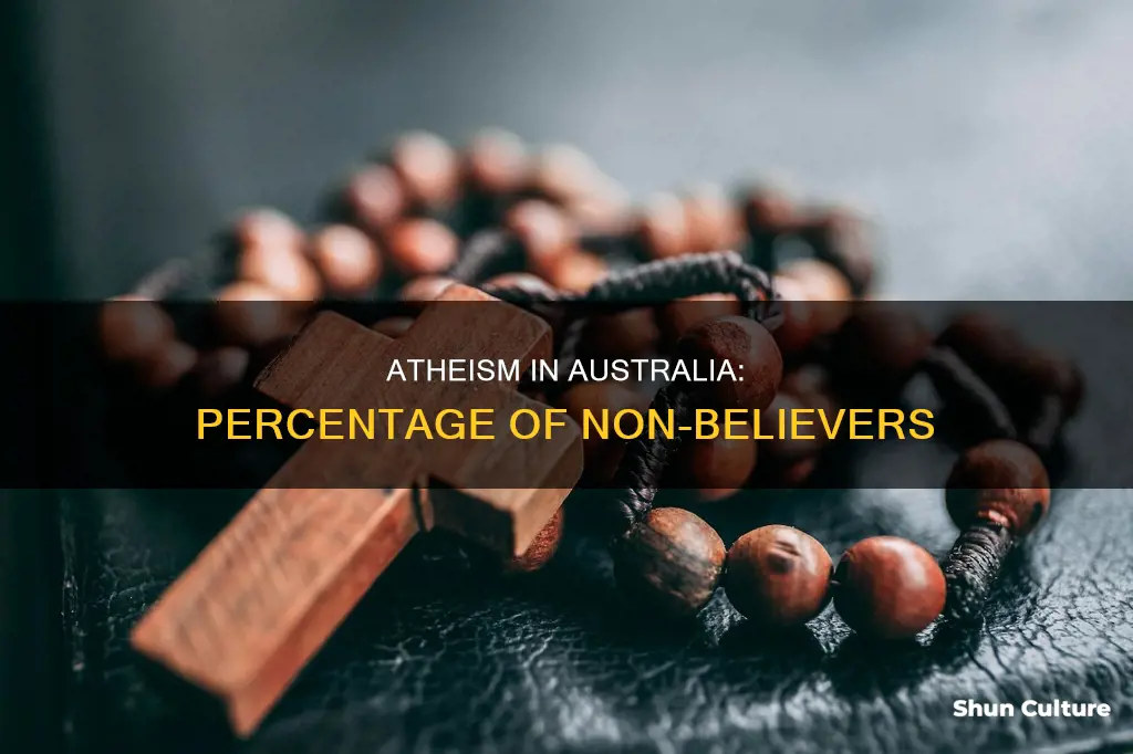 what percentage of the australian population is atheist