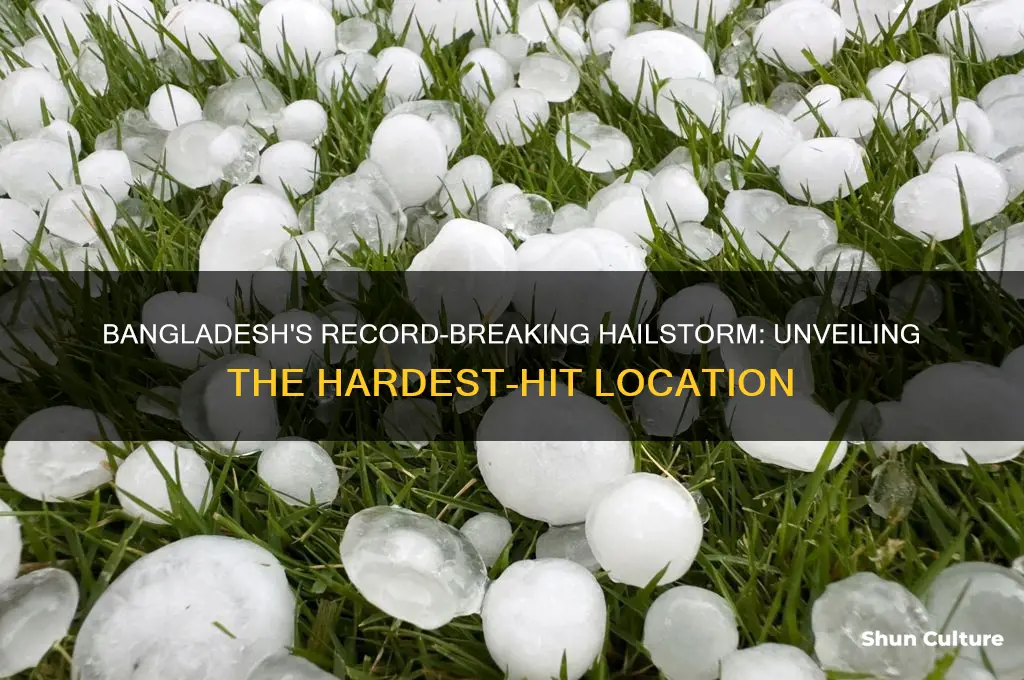 what place in bangladesh had the largest hailstorm