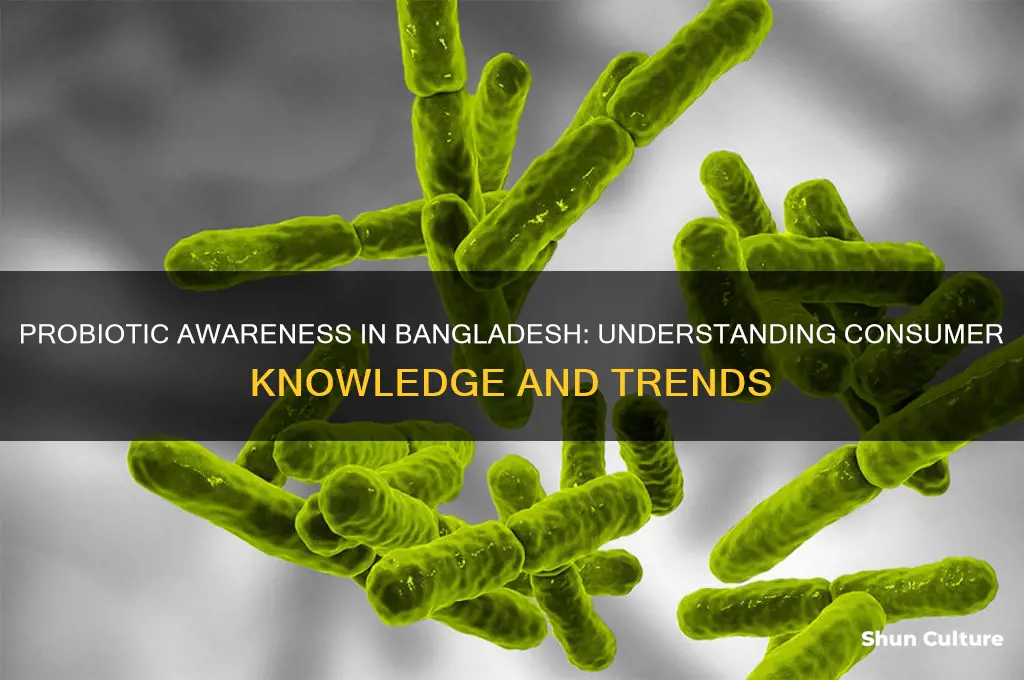 what precent of consumers are aware of probiotics in bangladesh