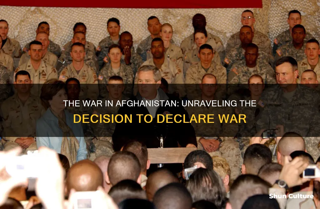 what president declared war on afghanistan