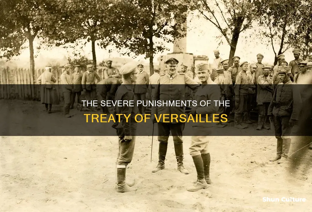 what punishments were forced upon germany and austria