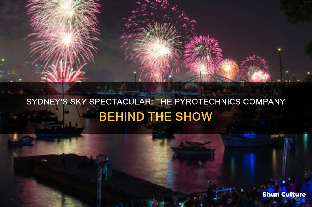 what pyrotechics company puts on the sydney australia show