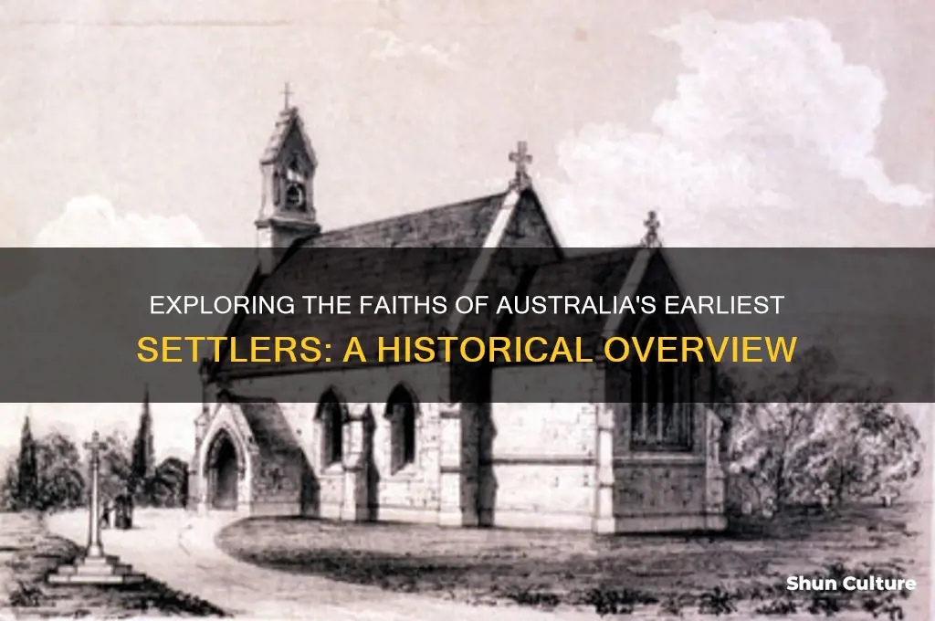 what religion were the first settlers in australia