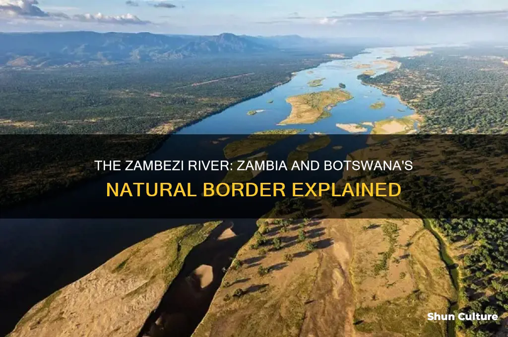 what river separates zambia and botswana