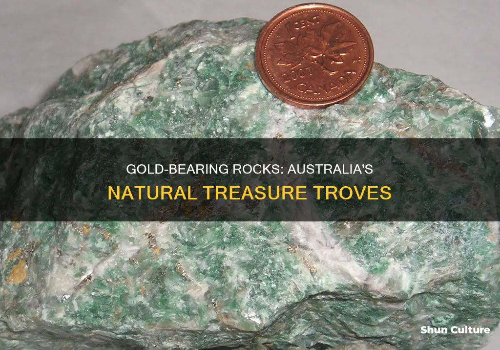 what rock is gold found in australia