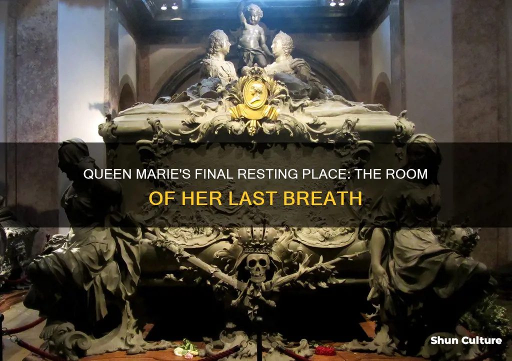 what room did queen marie austria die in