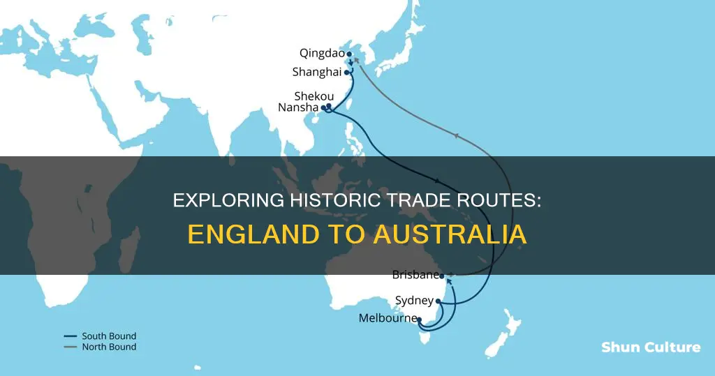 what route did ships take from england to australia