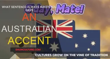 Australian Accent: One Sentence to Rule Them All