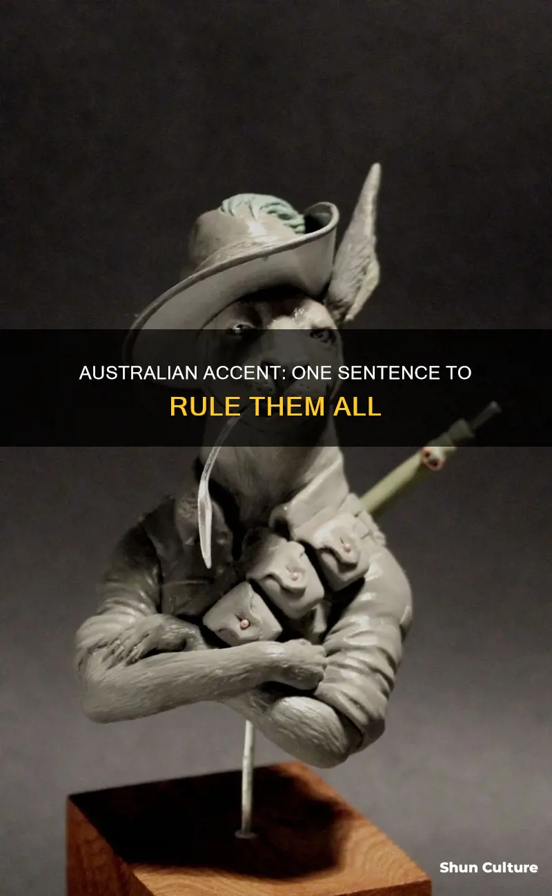 what sentence always makes you have an australian accent