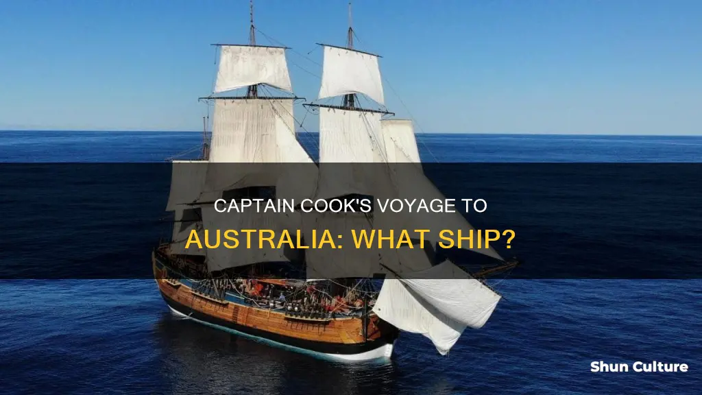 what ship carried captain cook to australia