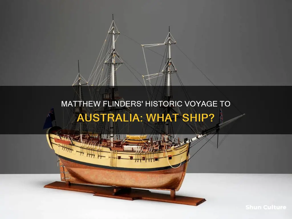 what ship did matthew flinders sail on to australia
