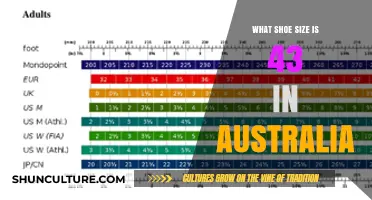 Shoe Size Conversion: 43 EU to Australia