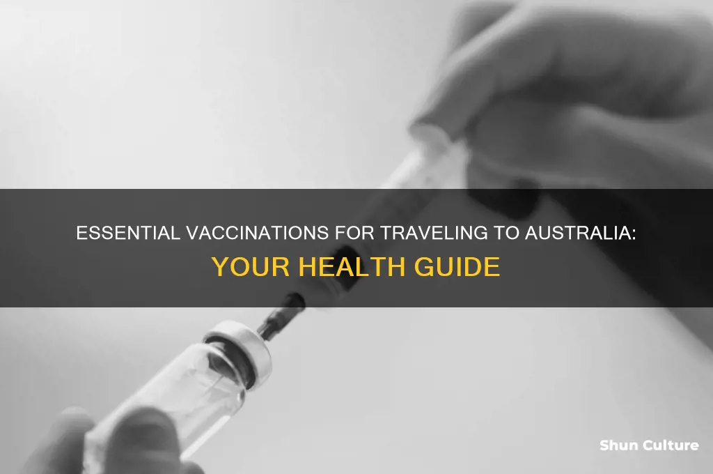 what shots do I need to go to australia