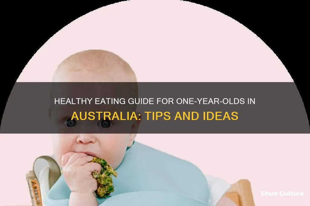 what should my 1 year old be eating australia