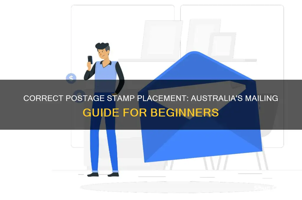 what side does a postage stamp go on australia