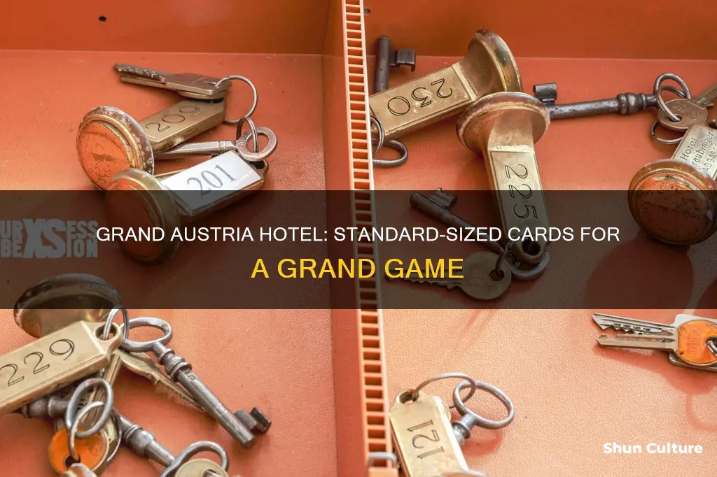 what size are grand austria hotel cards