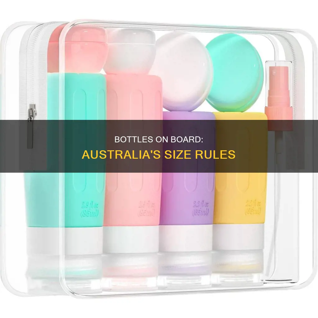 what size bottles on airplane australia