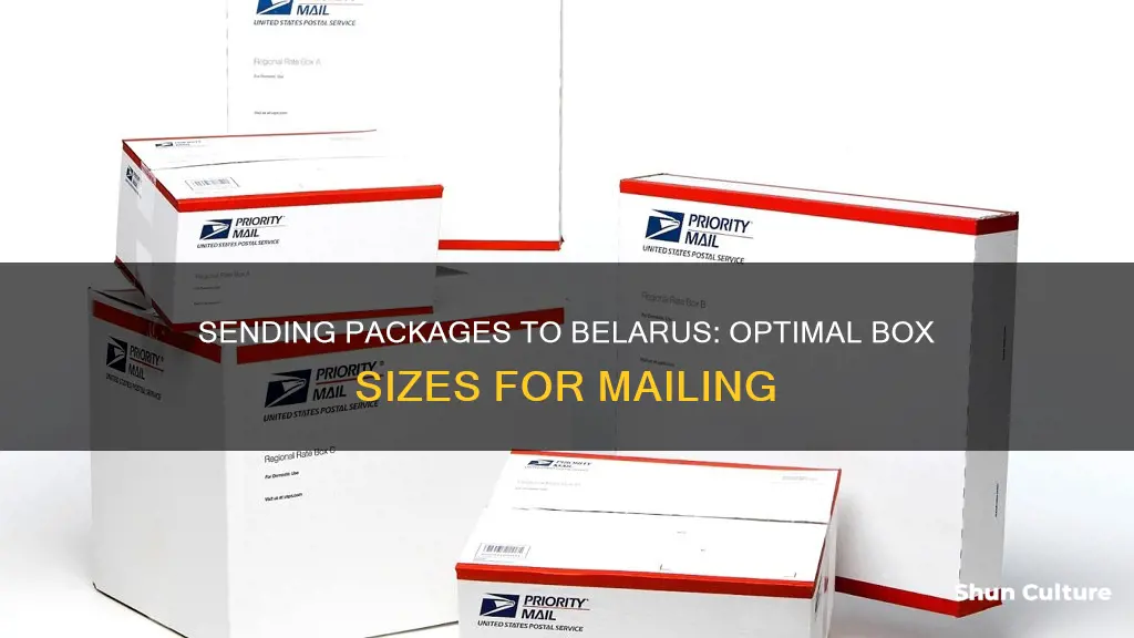 what size box to send to belarus thru post office