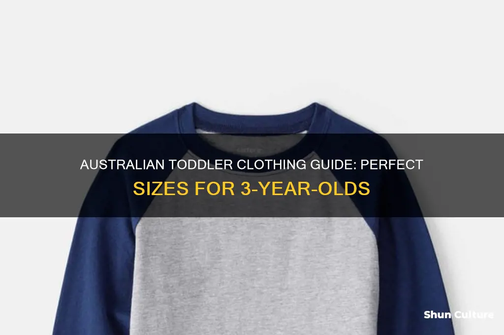 what size clothes for 3 year old australia