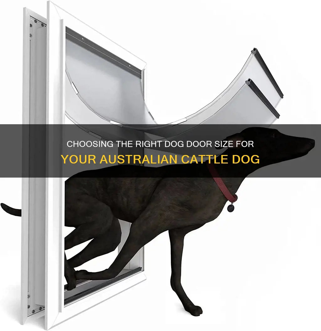 what size dog door for my australian cattle dog