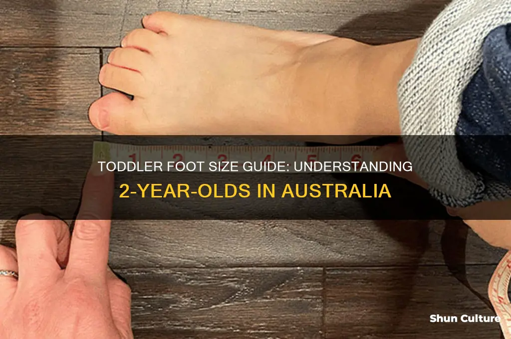 what size foot is a 2 year old australia