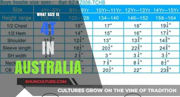 Australian 4T: Understanding the Right Size for Your Child