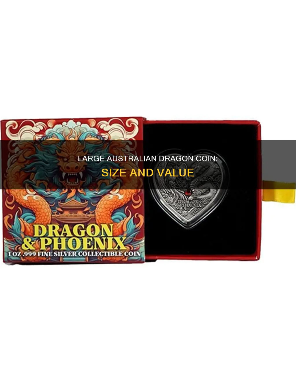 what size is a 100 dollar dragon coin from australia