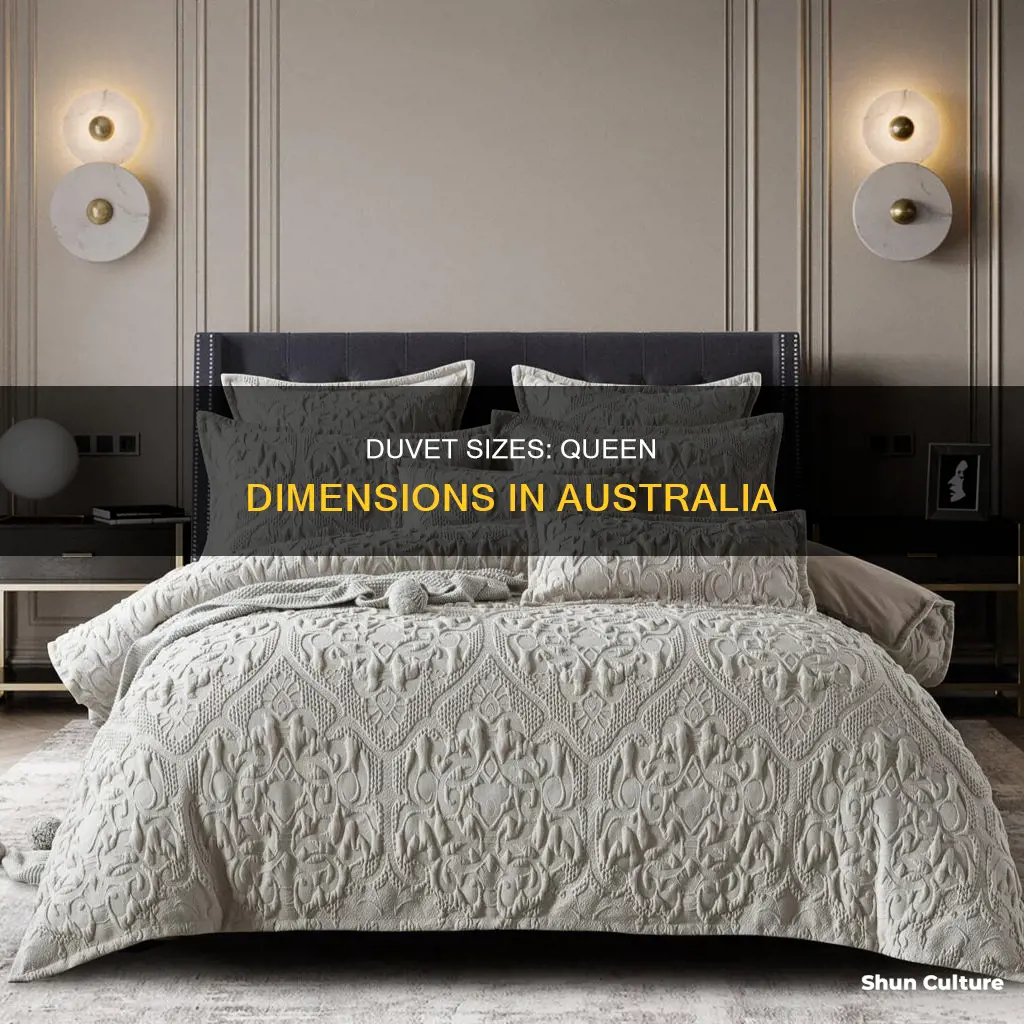 what size is a queen duvet in australia