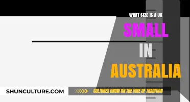 Small Size Differences: UK to Australia